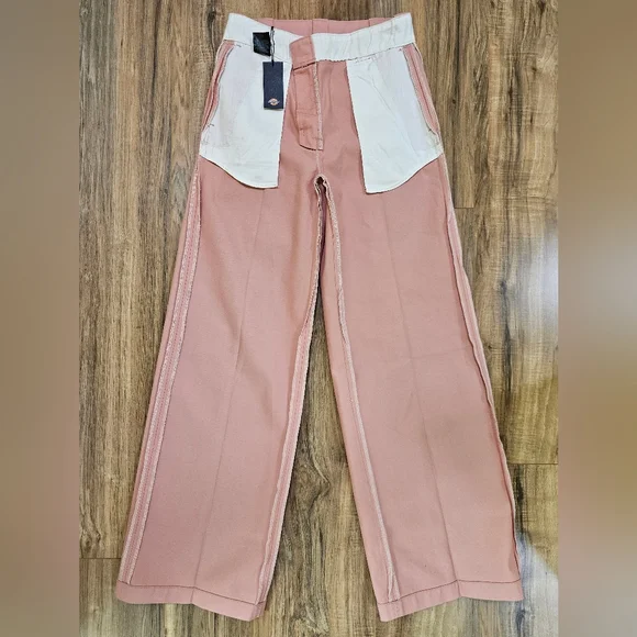 New Dickies Women's Stonewashed Wide Leg Work Pants - Picture 6 of 9